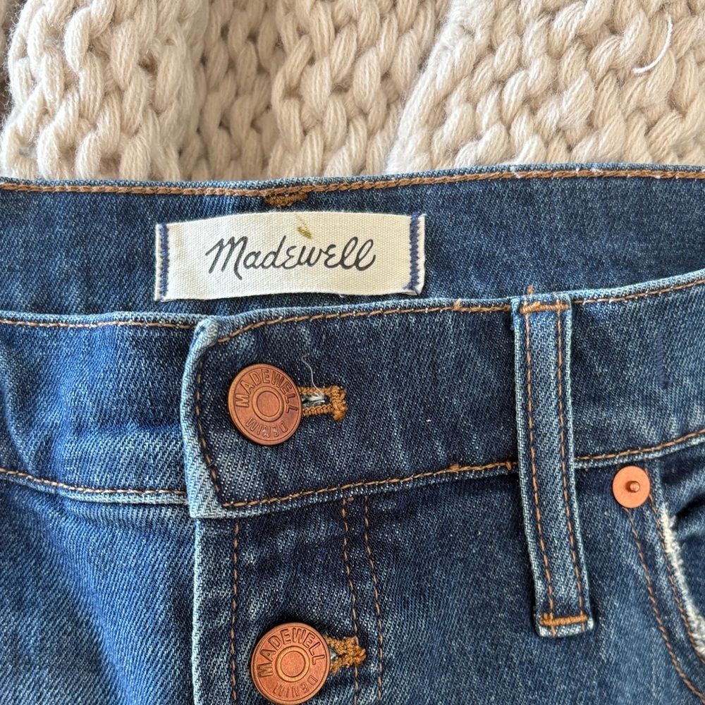 Madewell The Perfect Vintage Cropped Indigo Denim Jeans - Picture 2 of 6